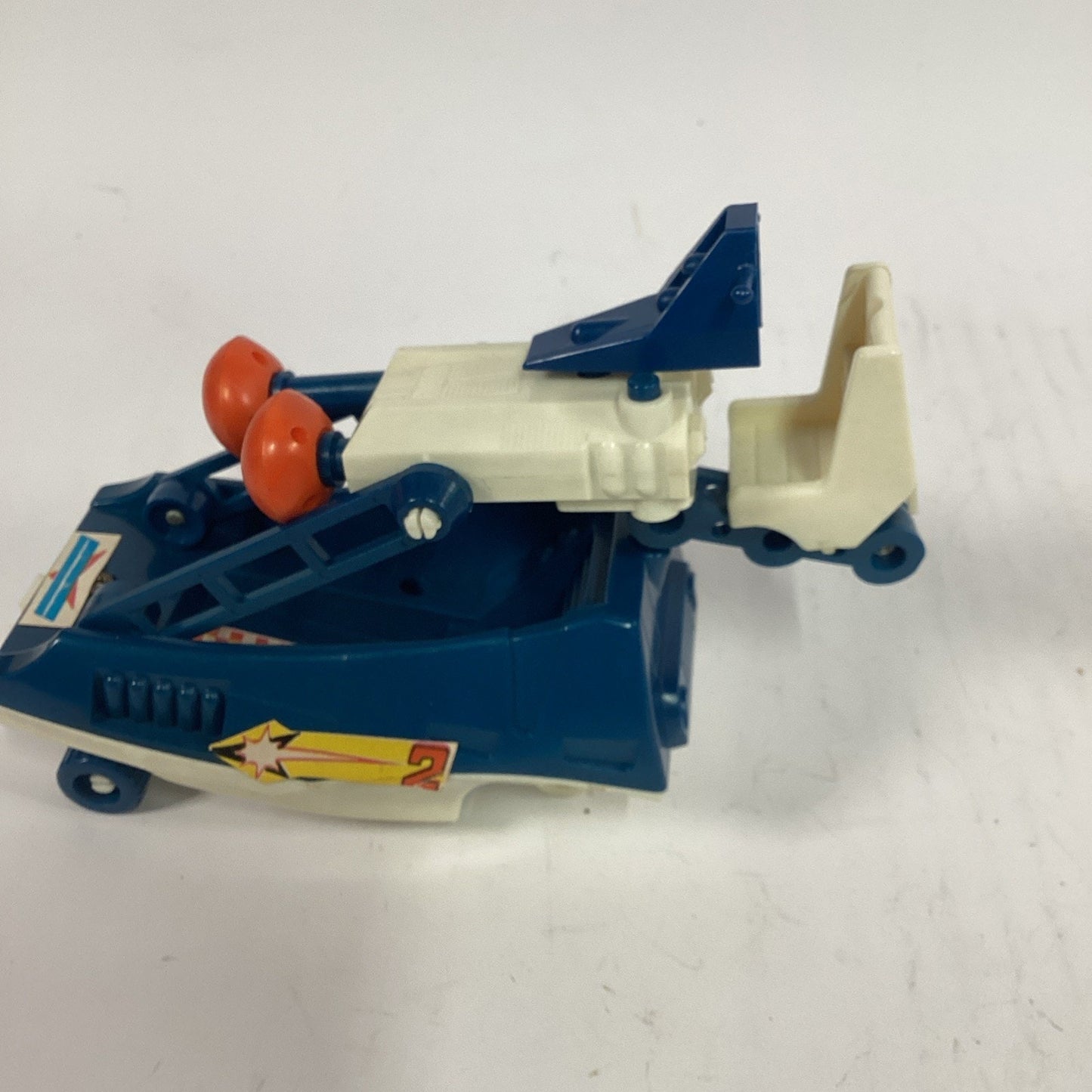 Vtg Micronauts HYDRA vehicle original 1977 Mego blue car W/ Weapons - Dmg Wheels