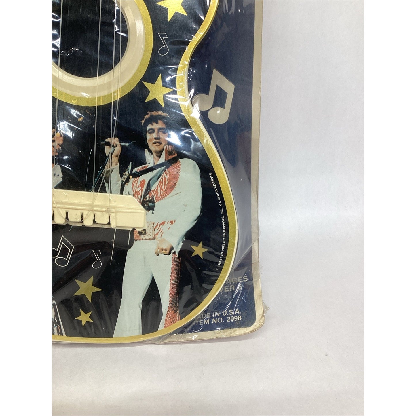 ELVIS PRESLEY TOY GUITAR LAPIN 1984 - NOS