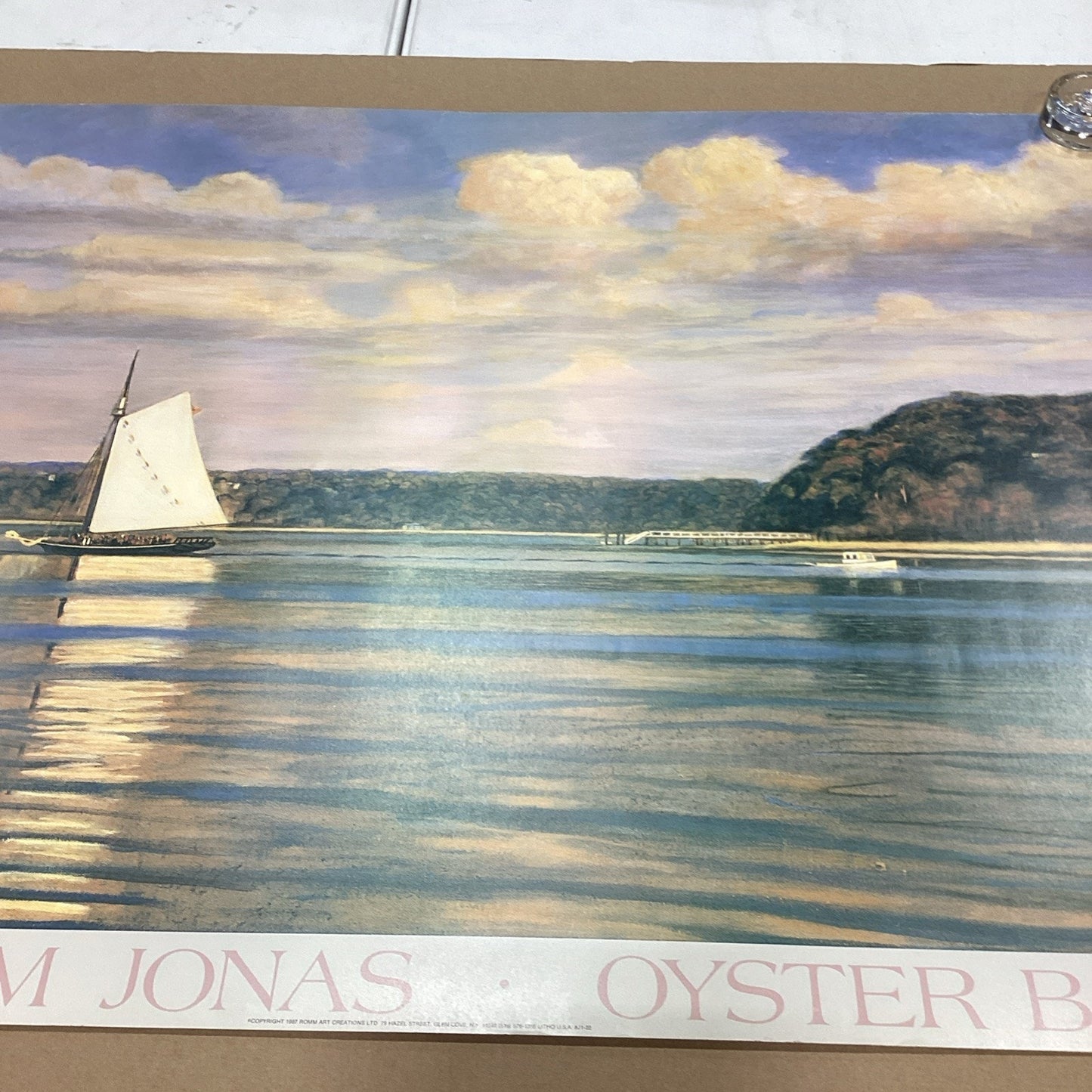 1987 William Jonas Oyster Bay Art Print - 39.5x30”