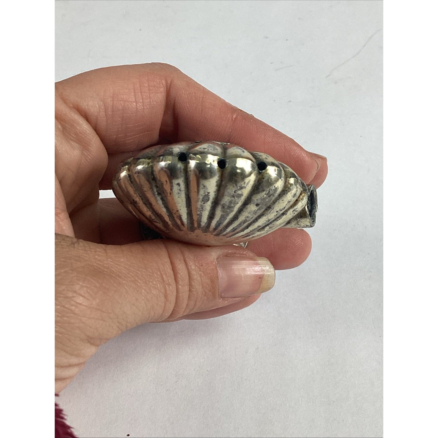 Pair Of Balboa, California Silver Plated Shell Salt & Pepper Shakers