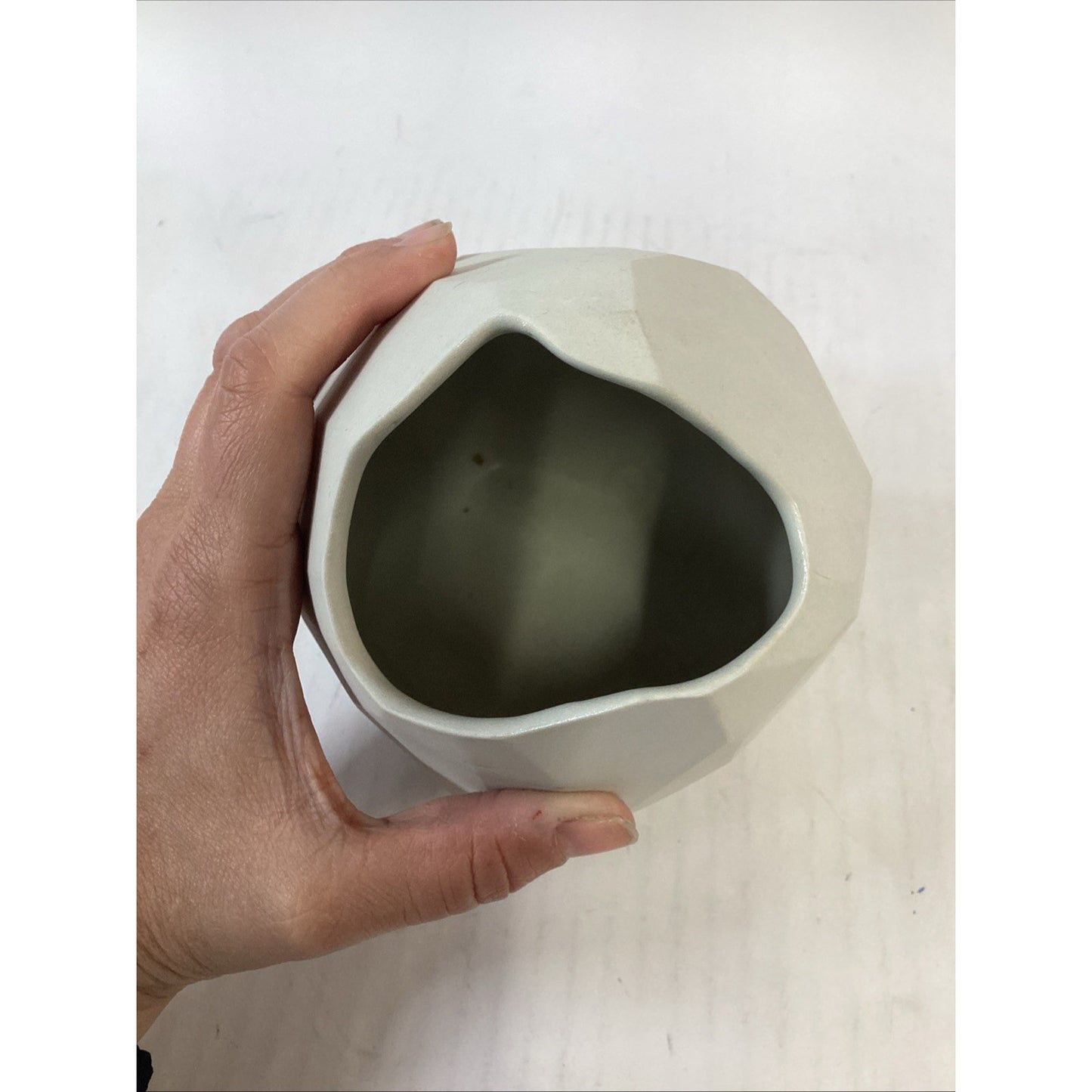 2004 Handmade Angled Vase - 6.75”H - By Daniel Wiseman