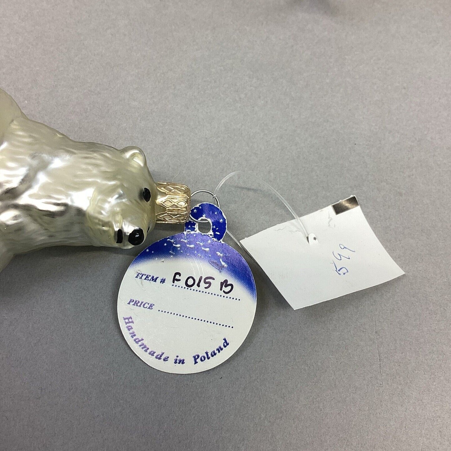 MX Polar Bear & GS Glass Polar Bear Ornaments- Made In Poland
