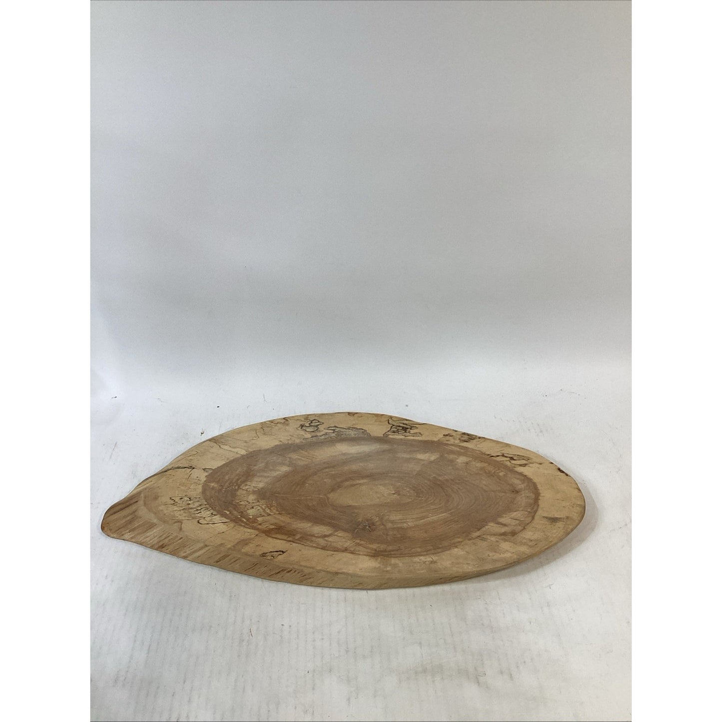 Handcrafted Spalted Olive Ash Live Edge Serving Tray, Platter - 24.5”L