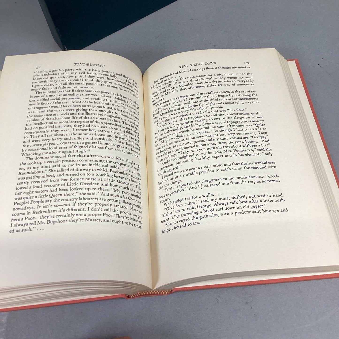 HG Wells TONO-BUNGAY 1960 - Slipcover & Sandglass Illustrated - Heritage Press