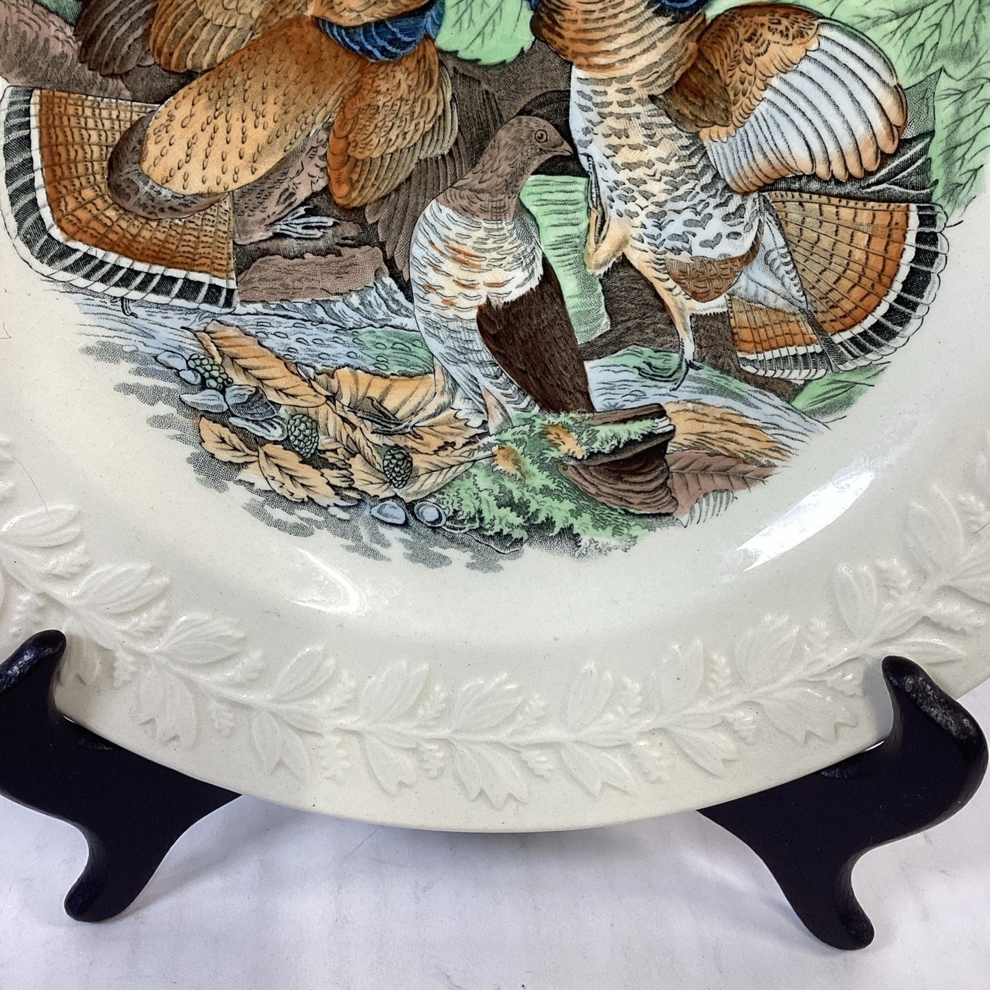 VTG Adams England Audubon Ruffed Grouse Birds of America Decorative Plate