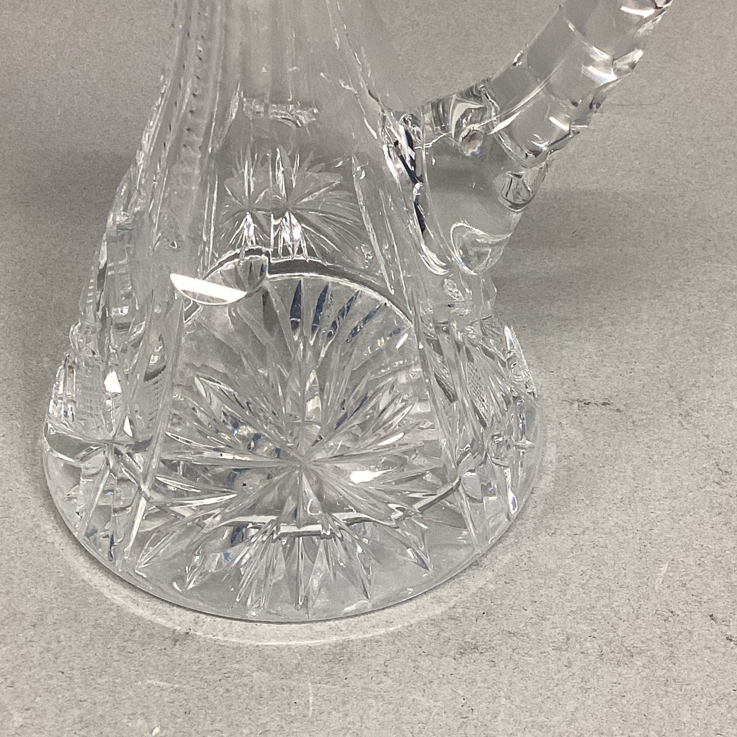 Vintage Etched Glass Cruet - 5”H