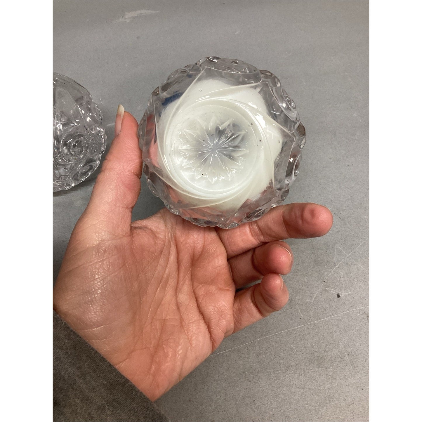 Set Of 3 Duncan & Miller Snail Rose Bowl Candle Holders