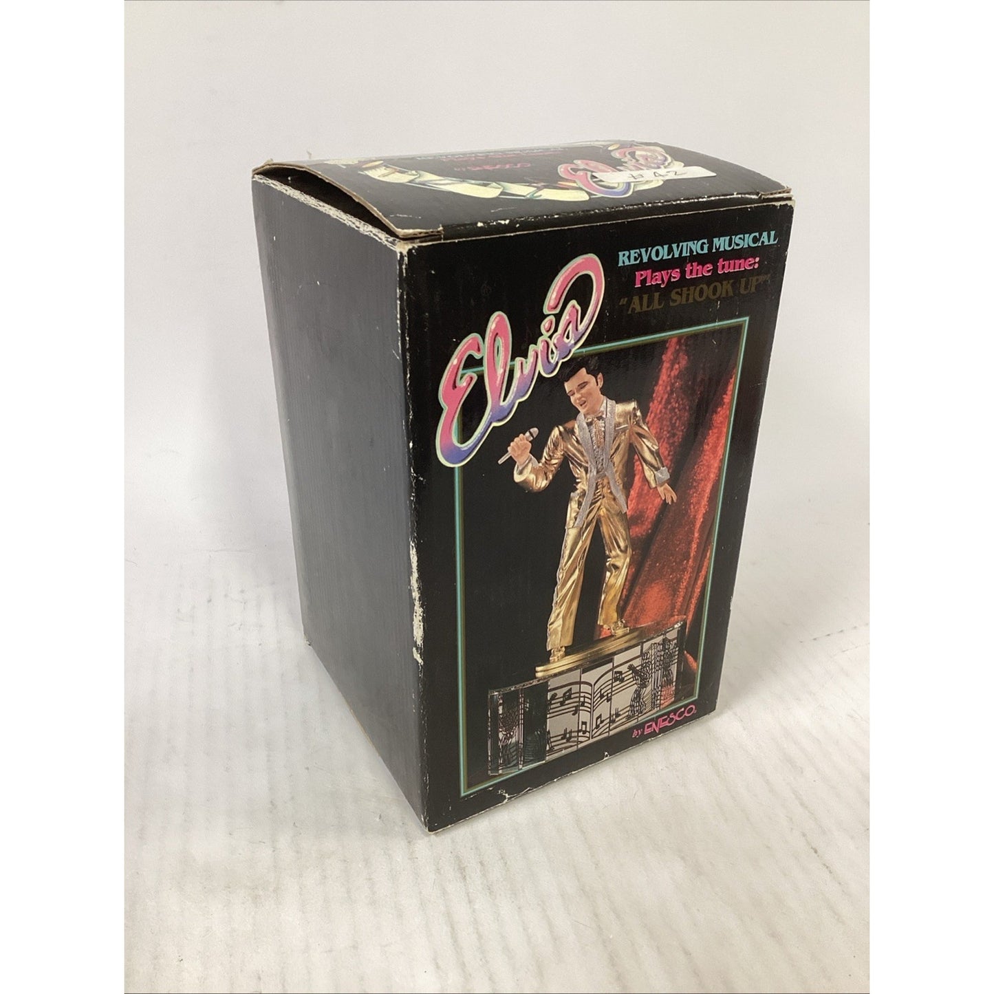 Elvis Presley "All Shook Up" Gold Record Figurine By Enesco 1993 NOS