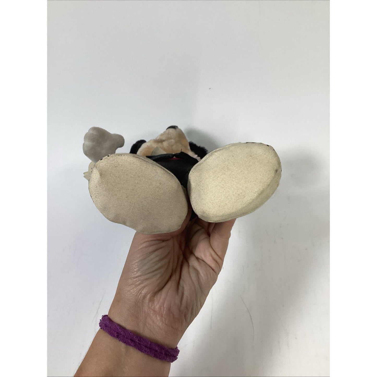 Disney 10” Mickey Mouse Tagged 60th Anniversary Black Tuxedo Plush Applause NOS