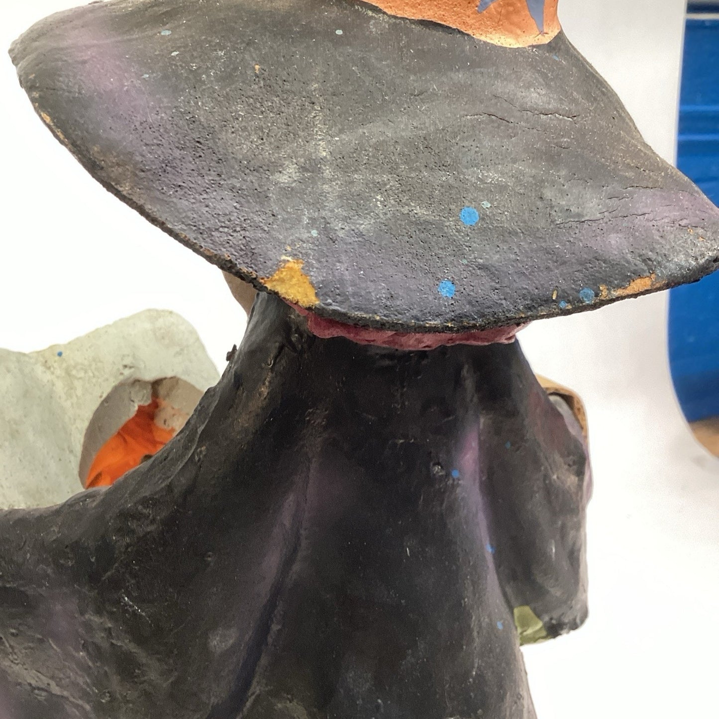 VTG NOS 90s Matrix Industries Halloween Witch Cauldron Lighted Foam Blow Mold
