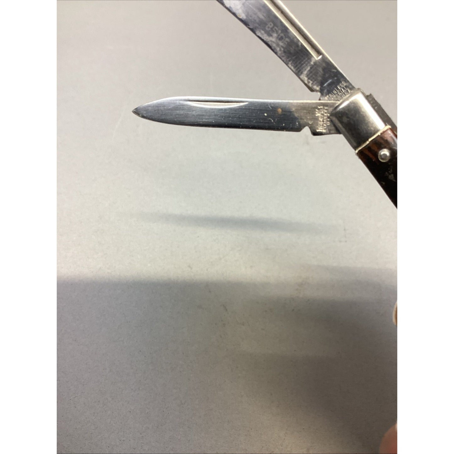 VINTAGE IMPERIAL PROV USA 851 DE - 2 BLADE DIAMOND EDGE STAINLESS POCKET KNIFE