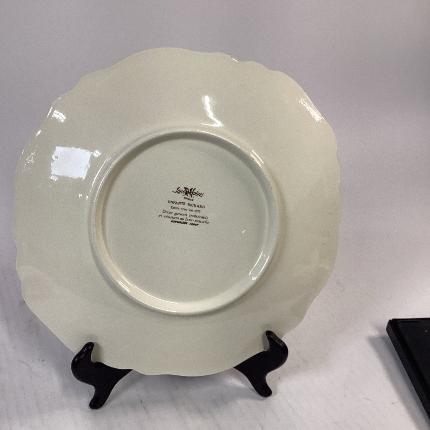 Sarreguemines Enfants Richard Rond Gebak/Taart Schaal- Round Cake Plate/Serving