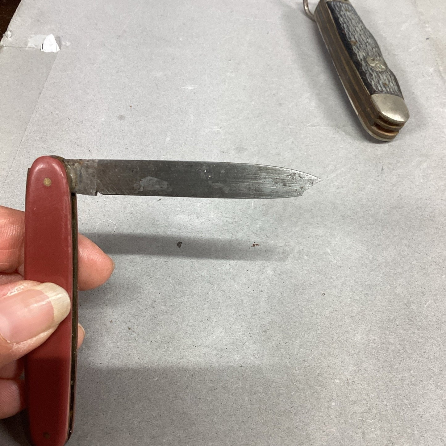 Vintage Red Swiss Army Knife - 1 Blade