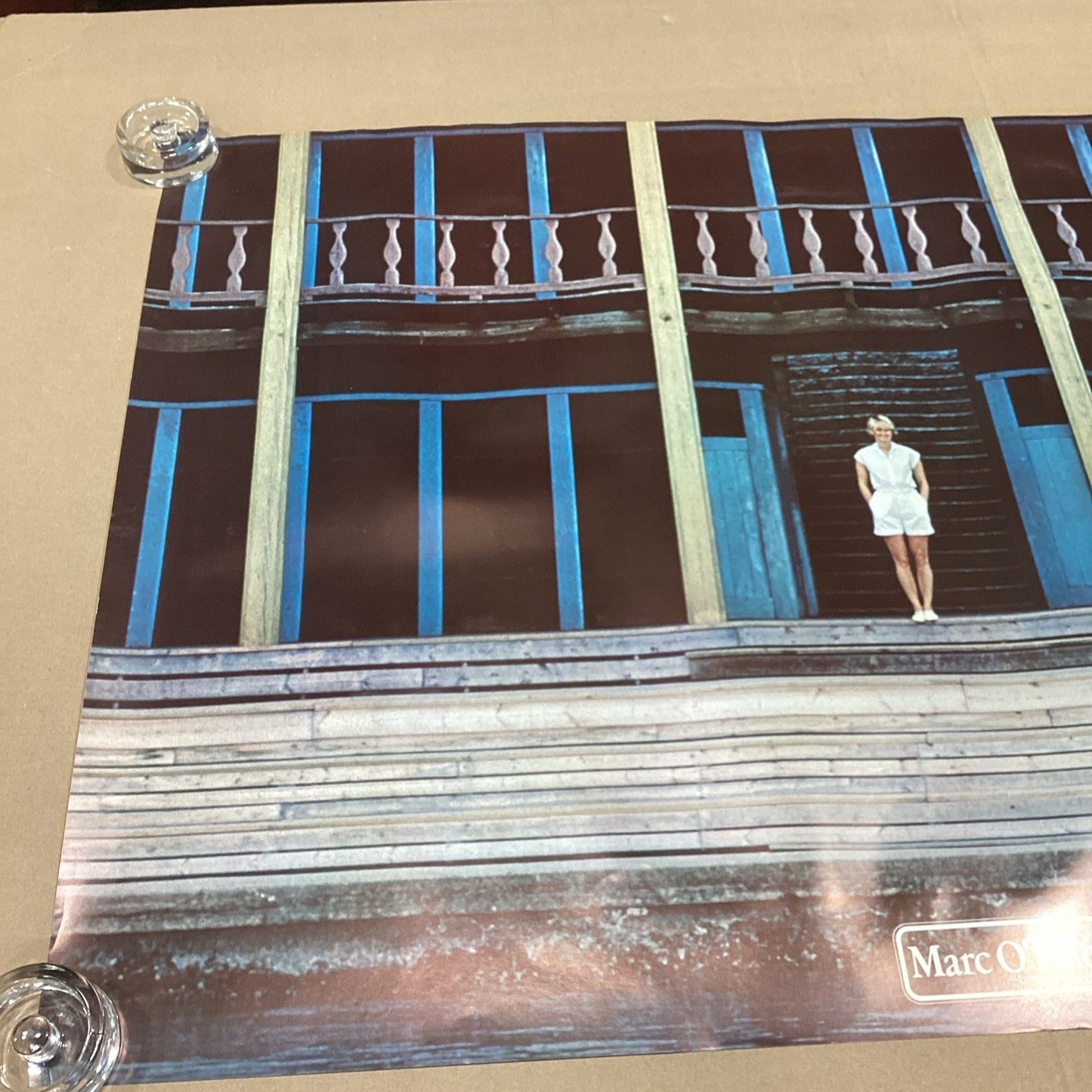 Vintage Marc O’Polo Woman In Front Of Building Poster - 39.5x27.5”