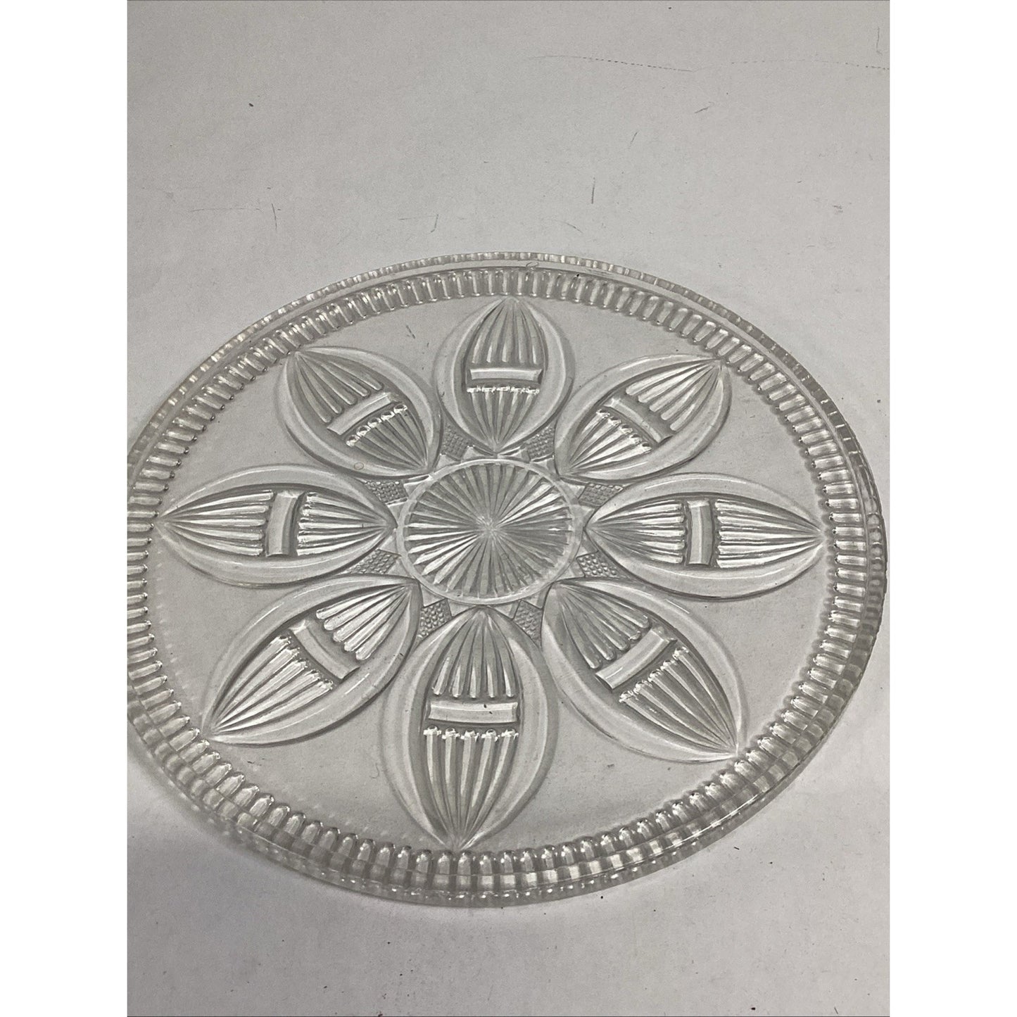 Imperial Glass Floral Tray Pattern - 10”D