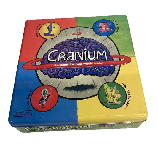 Cranium Board Game Tin Case Limited Edition Metal Box 2002