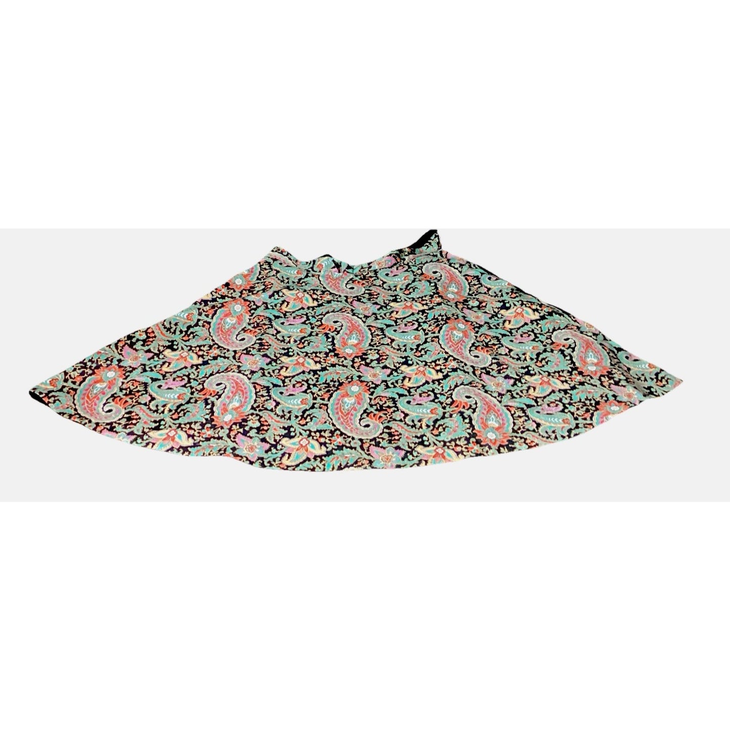 Women’s Multicolored Paisley Skirt - 36” Waist