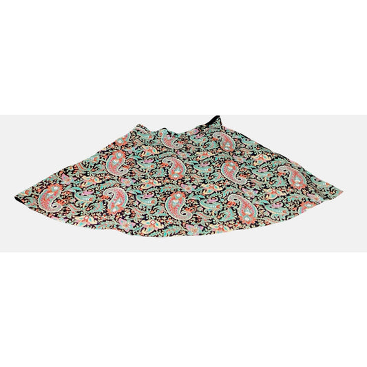 Women’s Multicolored Paisley Skirt - 36” Waist