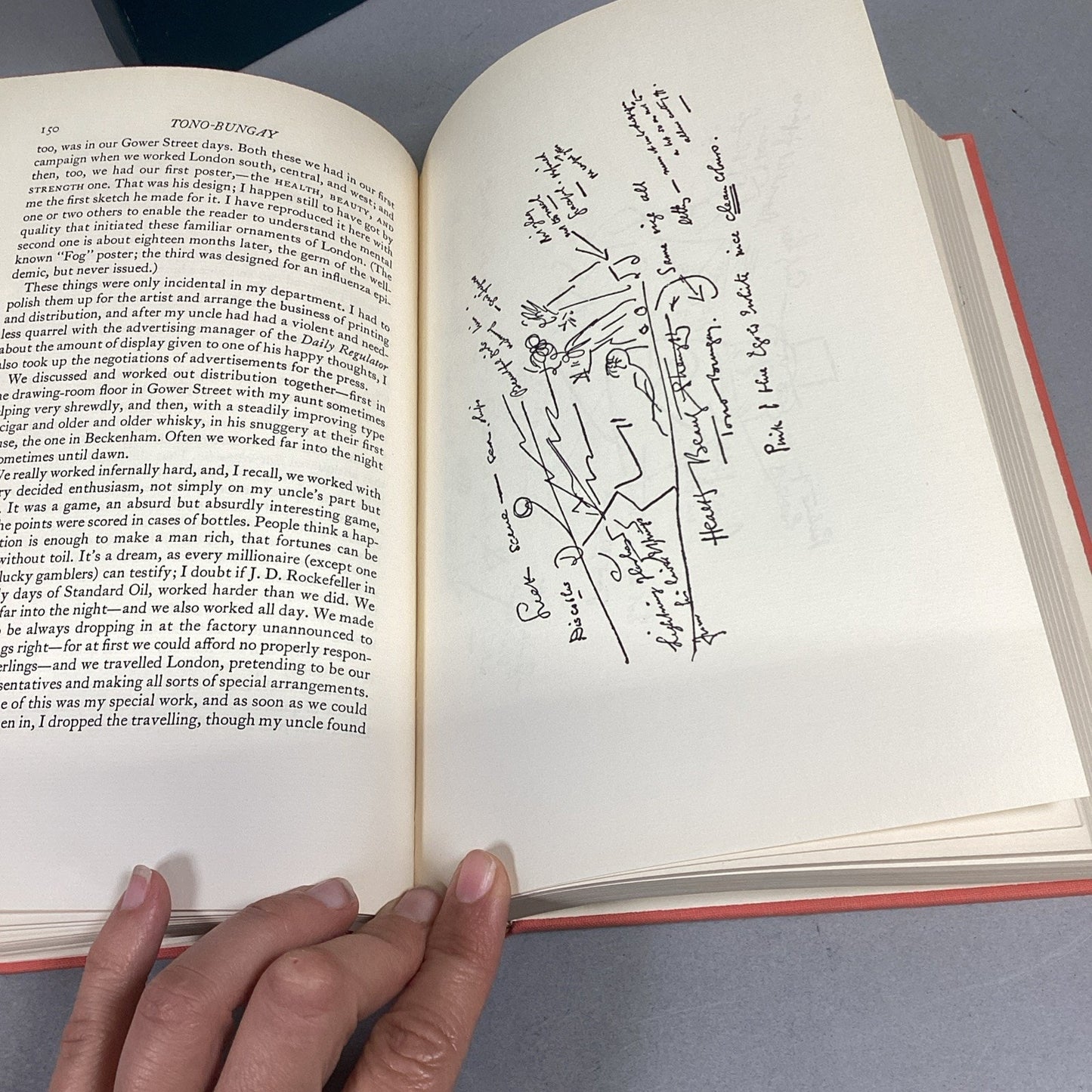 HG Wells TONO-BUNGAY 1960 - Slipcover & Sandglass Illustrated - Heritage Press