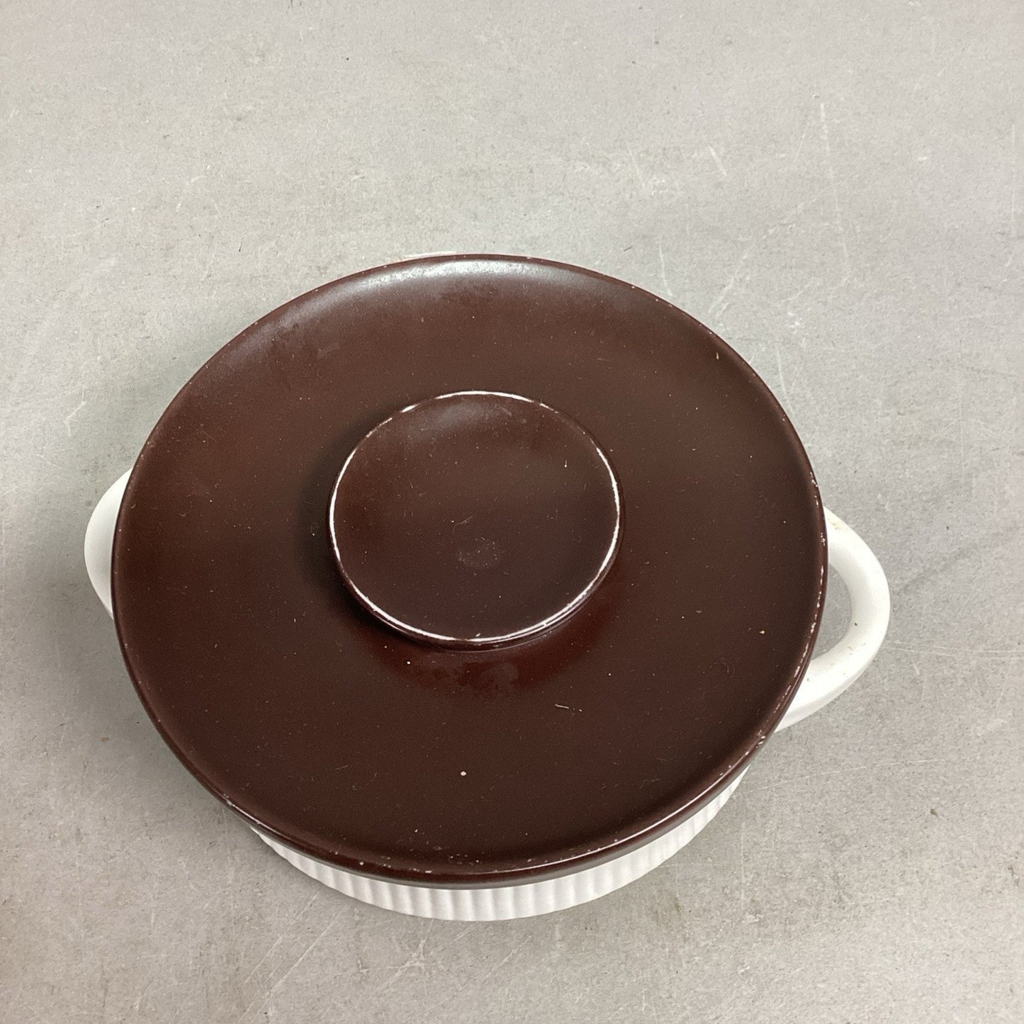 Vintage Thomas Flammfest Oven Casserole Dish with Brown Lid - Made In Germany