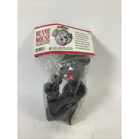 Vintage Rare NOS 1995 Meanie Mouse Punching Puppet - New In Plastic