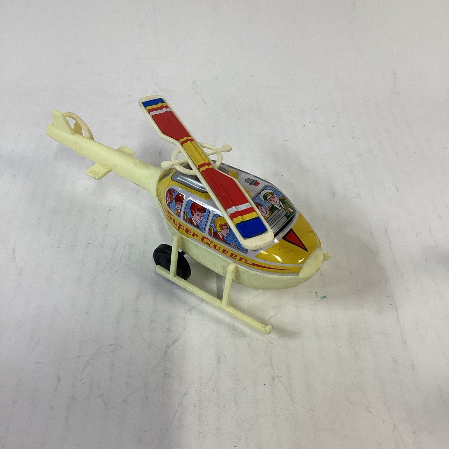 Lot Of 4 Plastic Helicopters With Rotating Blades - Skyking, Flying Star, Super