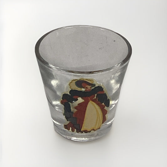 Vintage Pin-up Girl Shot Glass