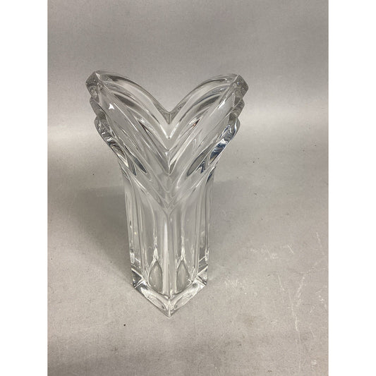 Mikasa Art Deco Glass Vase - 8.25”H