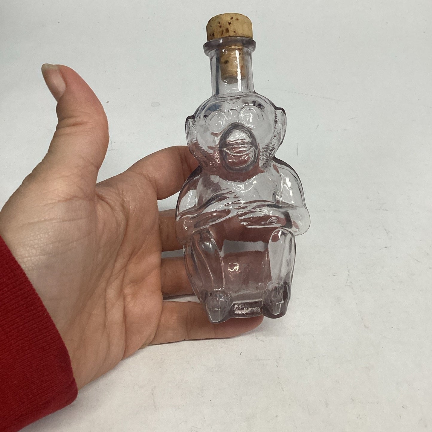 Just Monkeying Around Clear Glass Monkey Maple Syrup Jar With Stopper
