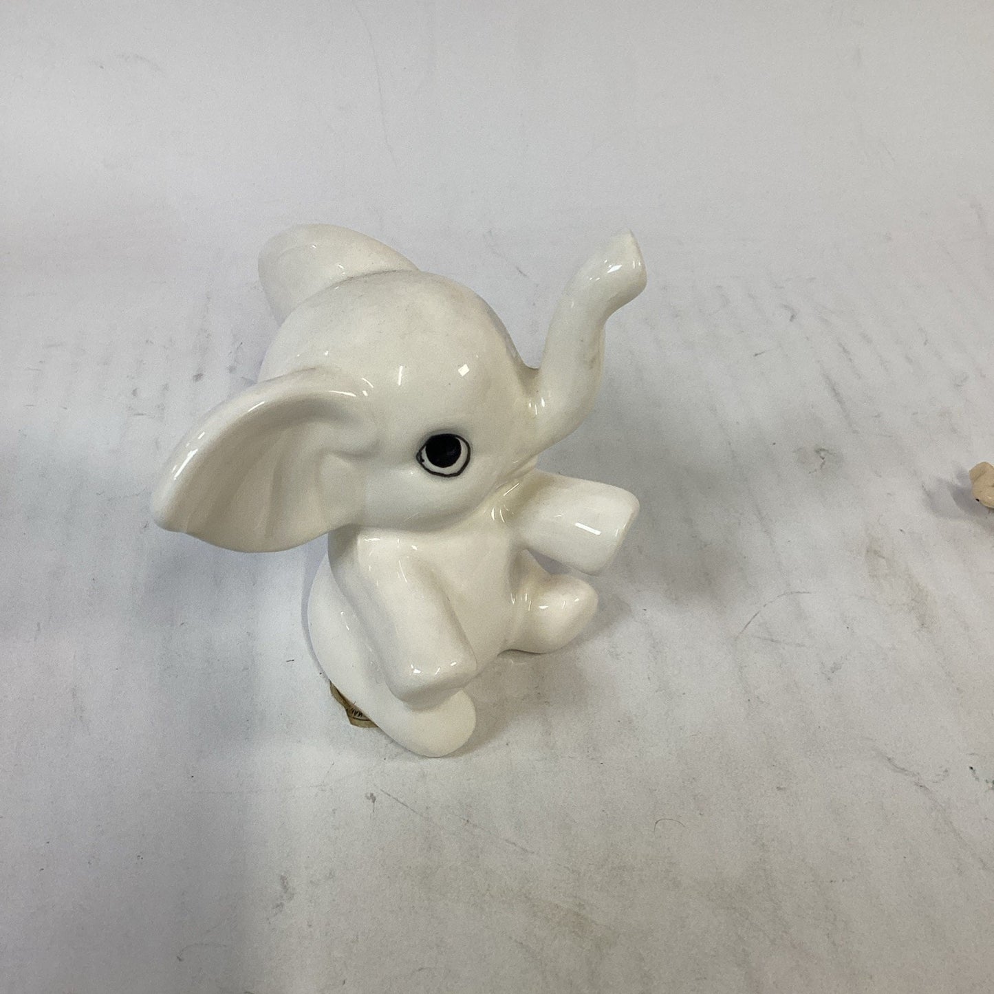 Lot of 3 Elephants - Candle, Figurine And Pin