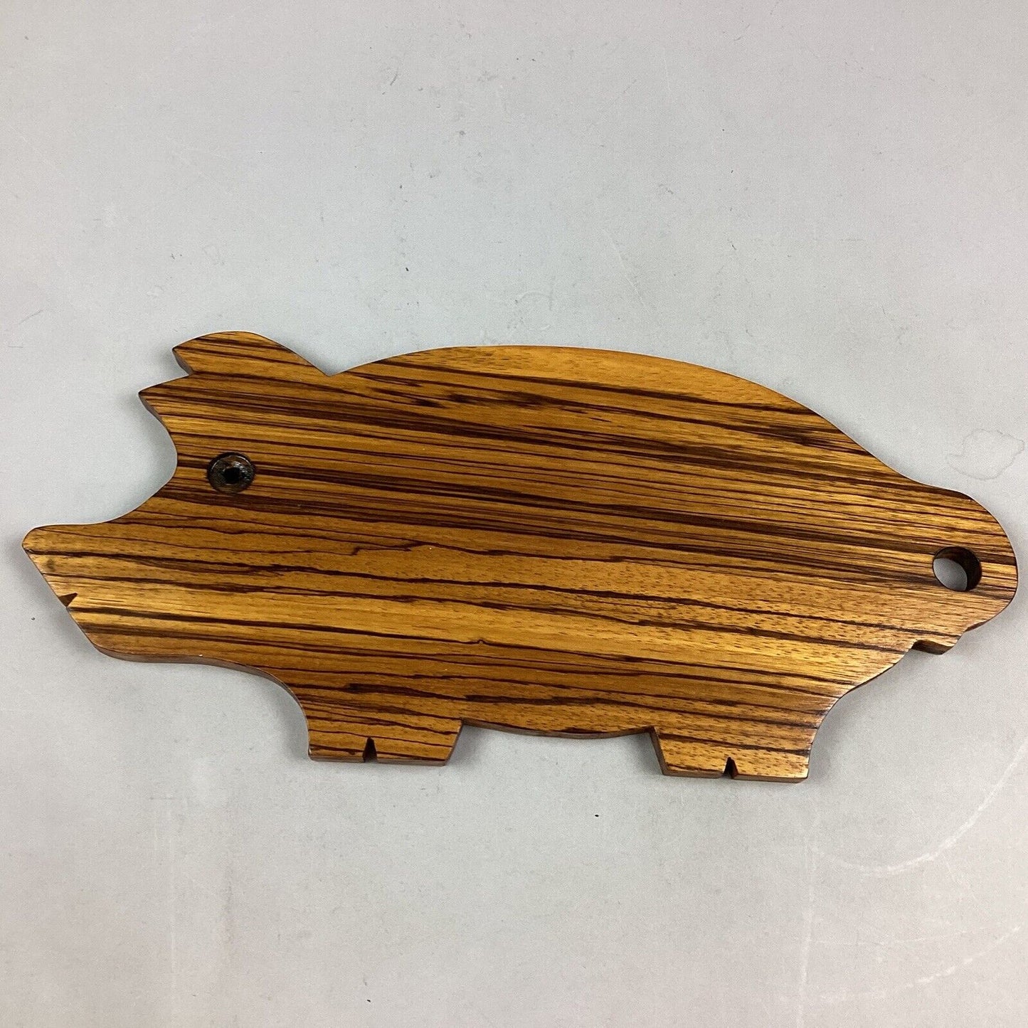 Vintage Wooden Pig Cutting Board - 16.25”