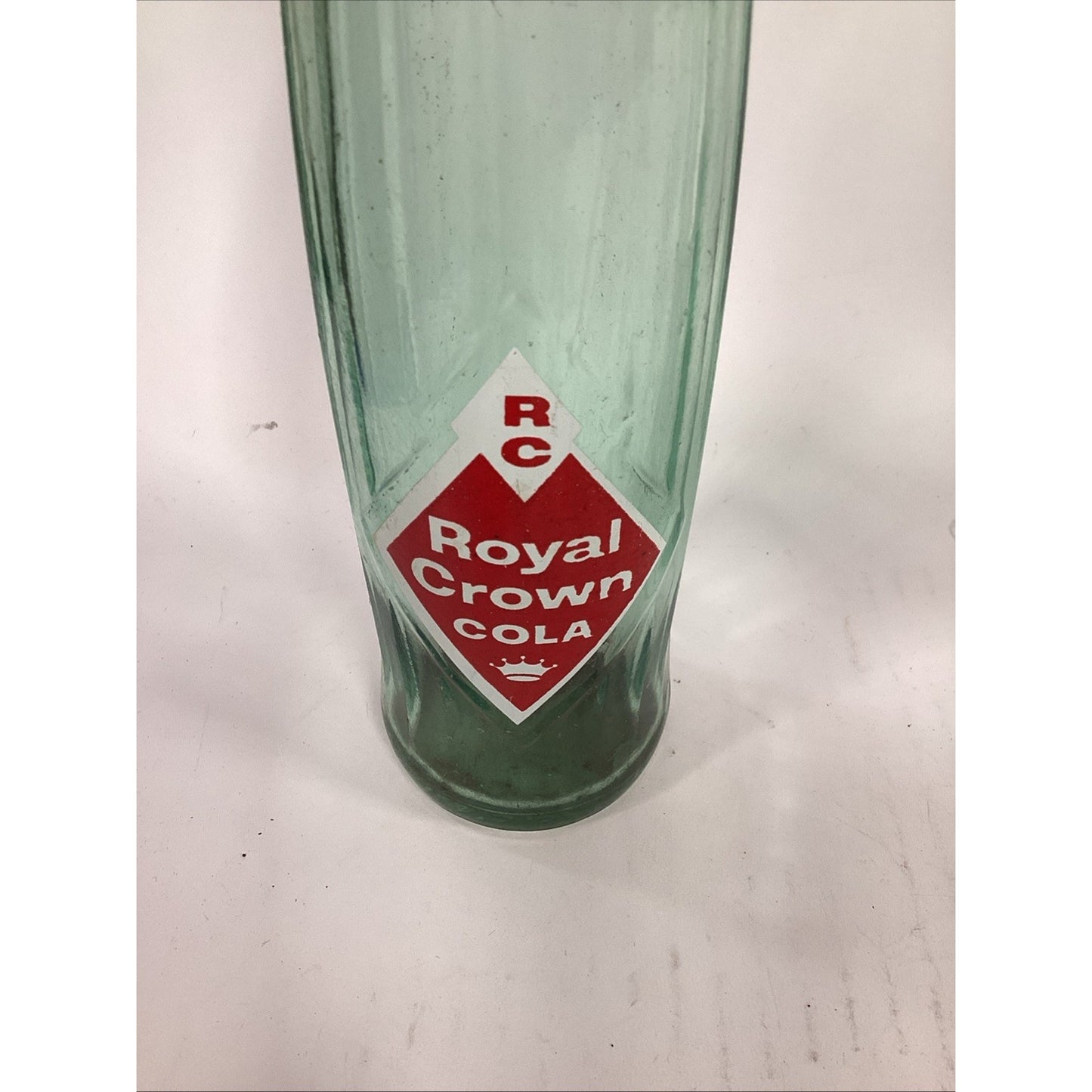 Vintage 16 Oz Royal Crown Cola Bottle & 7 Oz Canada Dry Seltzer Glass Bottle