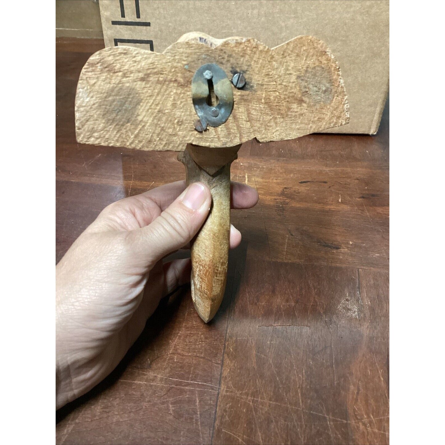 Kenya Elephant Soapstone Marble Figurine & Wooden Handcarved Elephant