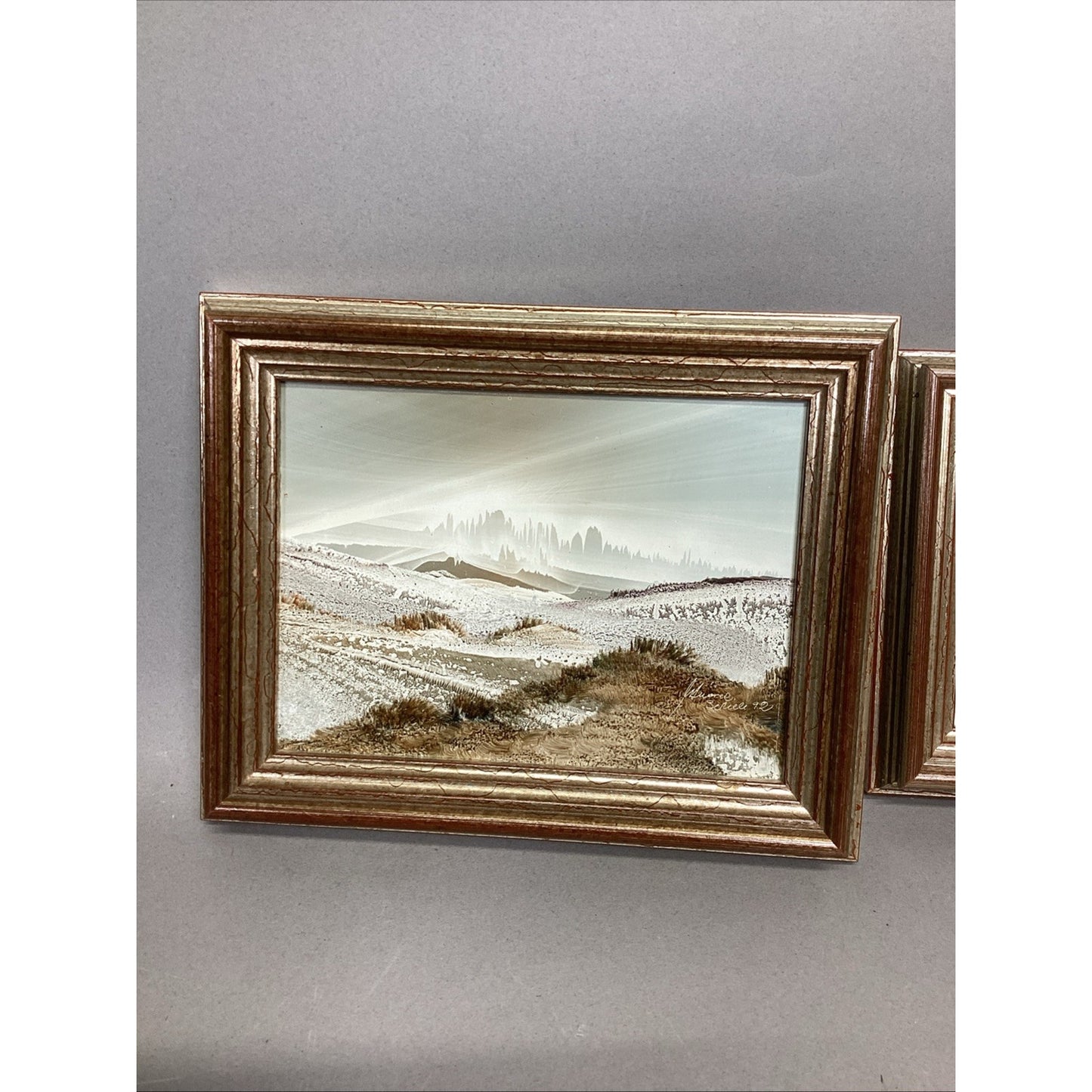 Set Of 2 Landscape Pictures - Signed By Schiele - 1992