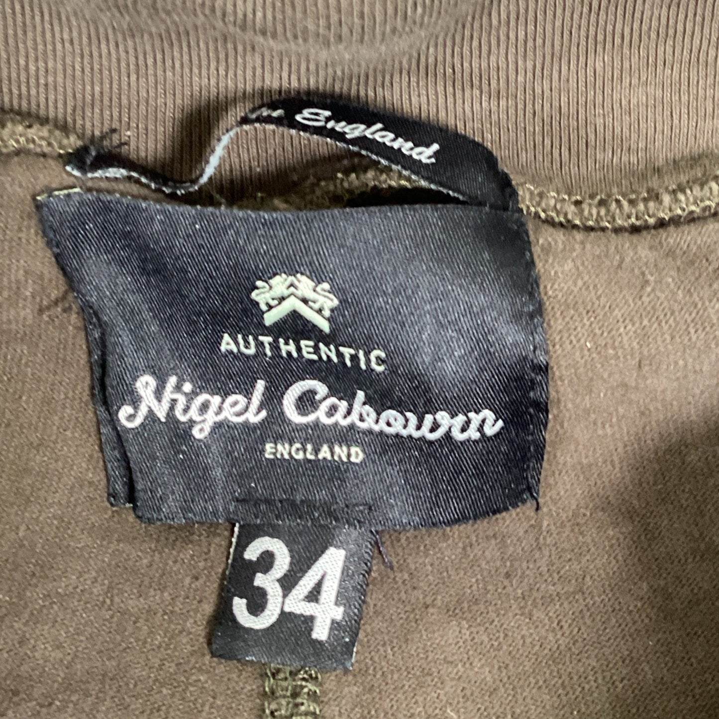 Authentic Nigel Cabourn Brown Cargo Pants - Men’s Size 34 - Made In England