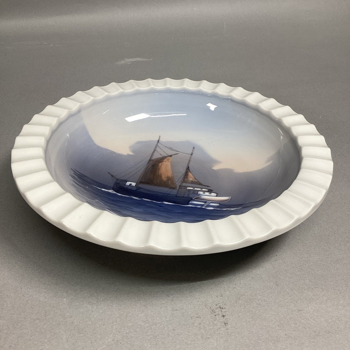 Vintage Lyngby Copenhagen Denmark Handpainted Porcelain Bowl #L97-52