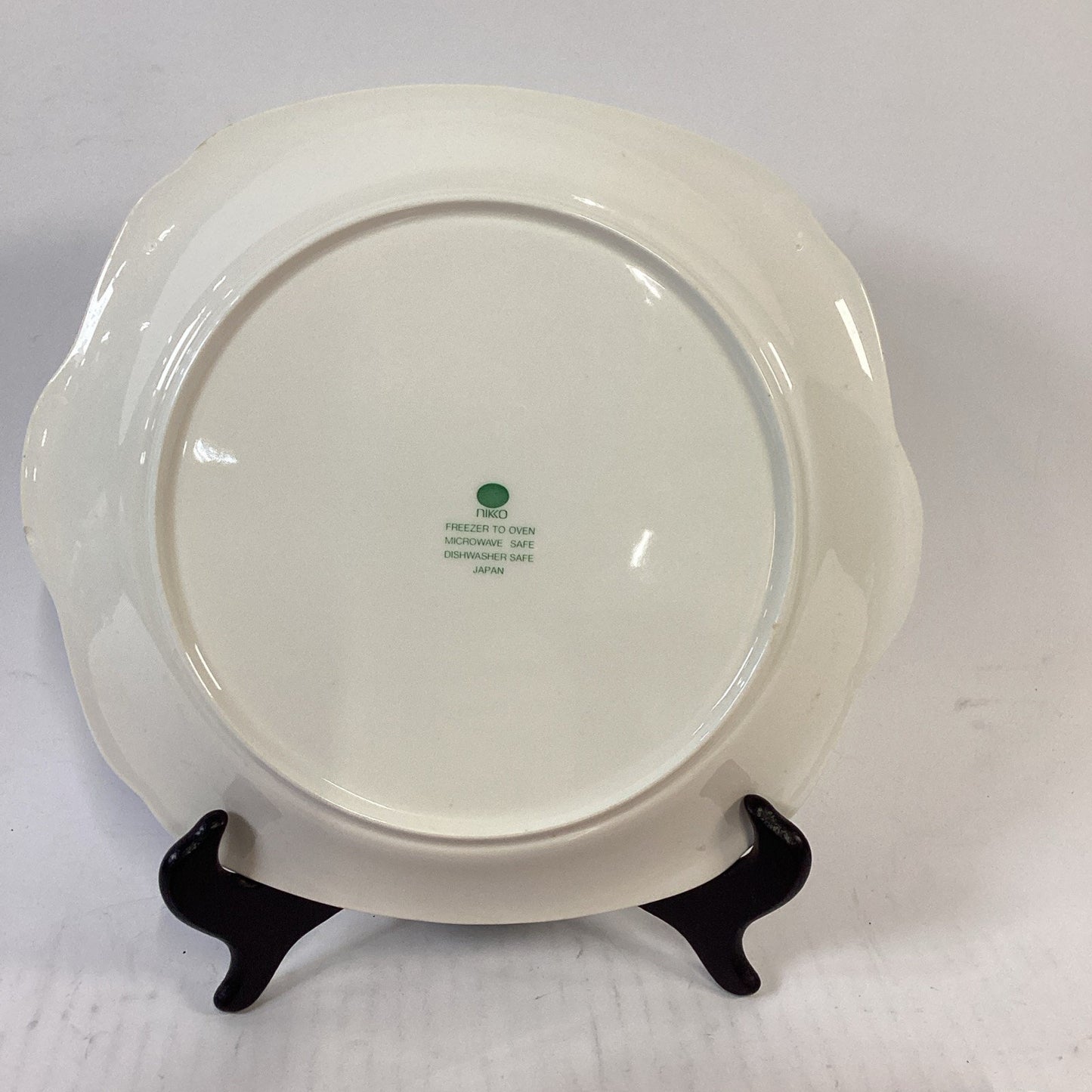 VTG Nikko Happy Holidays Cake Cookie Plate Tray Serving Dish Christmas Tree 10"