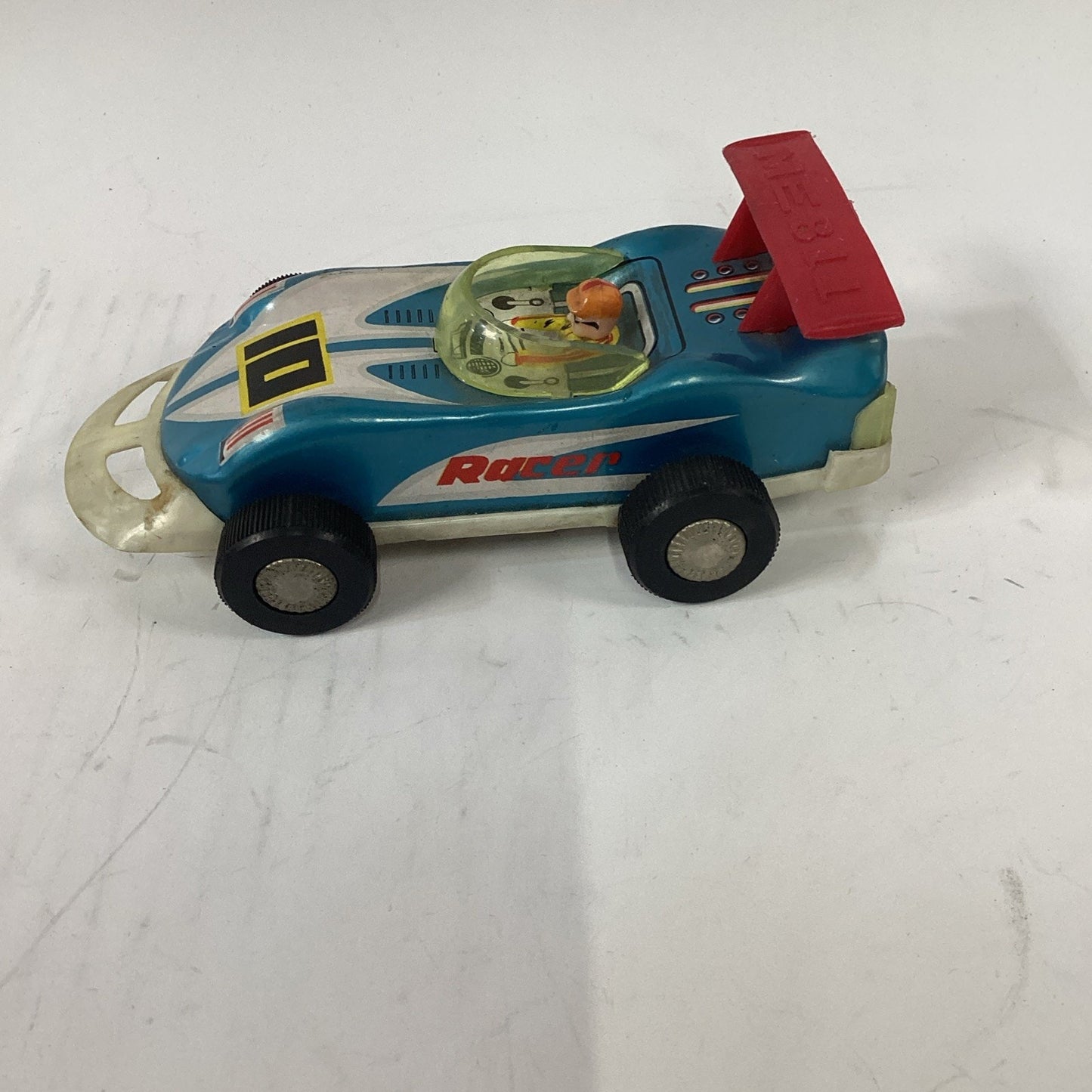 ME 811 RACER GYROACTION BATTERY OPERATED TIN TOY BLUE/RED