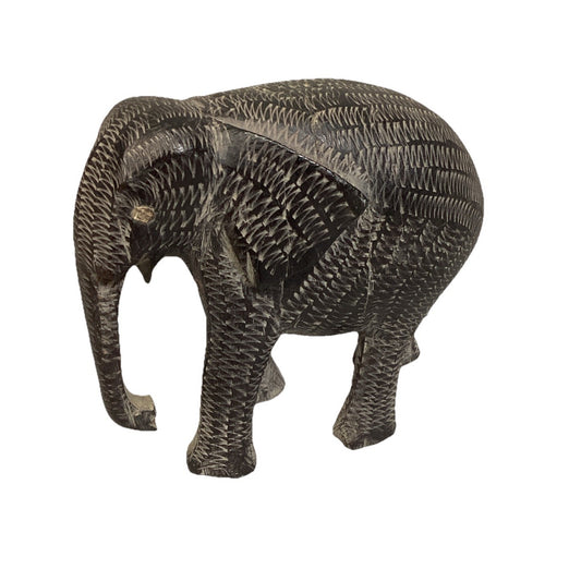 Handcarved African Elephant - 5x2.5x5”