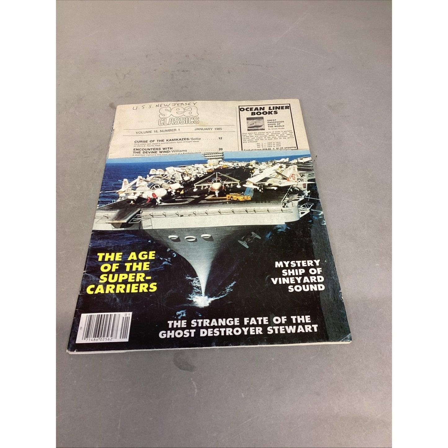 Popular Mechanics Return Of The Mightiest Warships 1982 & Sea Classics USS NJ