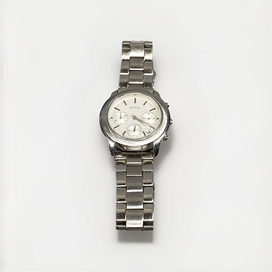 DKNY NY 8327 Solid Stainless Steel Unisex Watch - Untested
