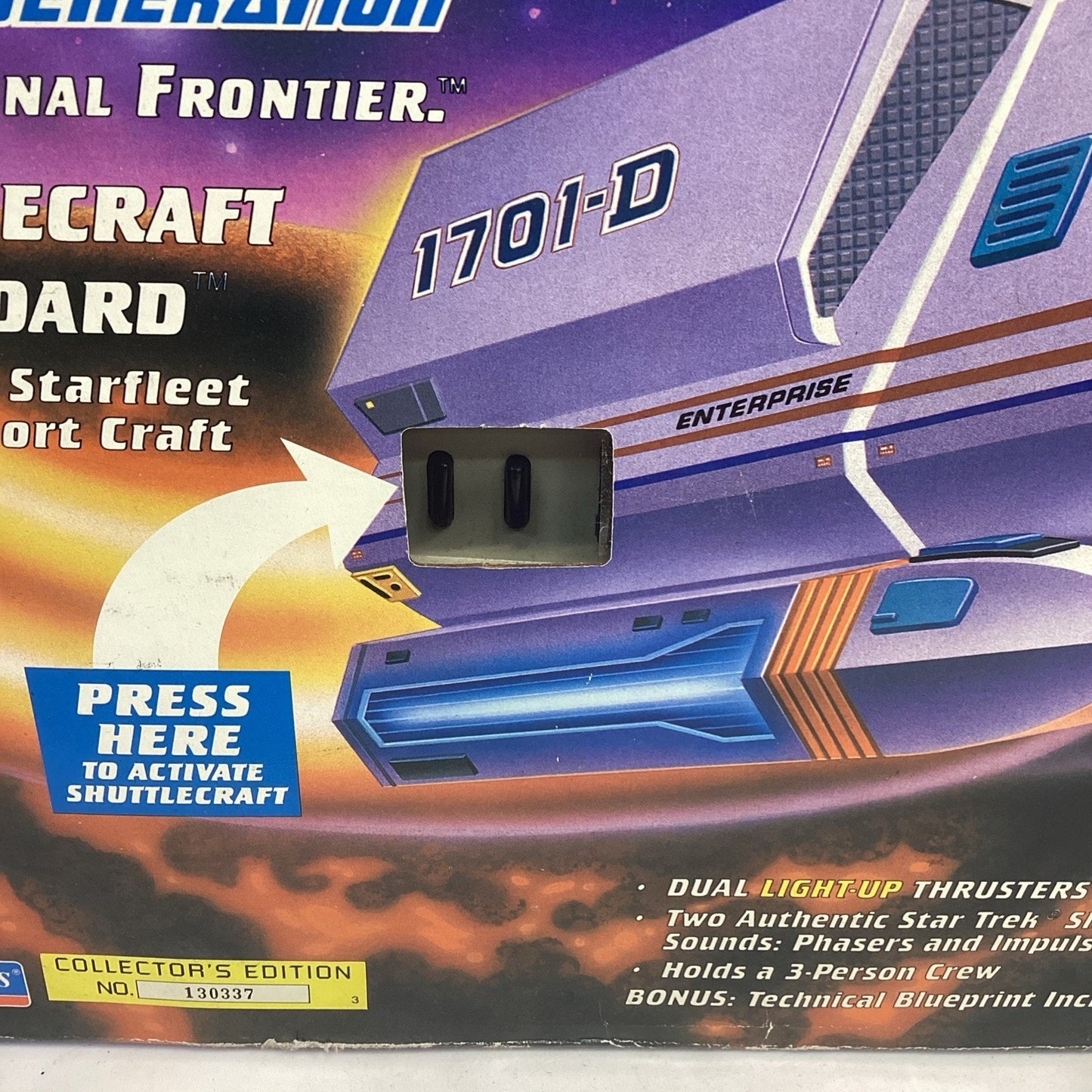 1992 Playmates Star Trek The Next Generation Shuttlecraft Goddard Starfleet NIB