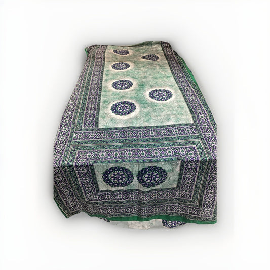 Vintage Silk Mandala Dupatta/Odhani Shawl - 200x45” - Pattern #10040