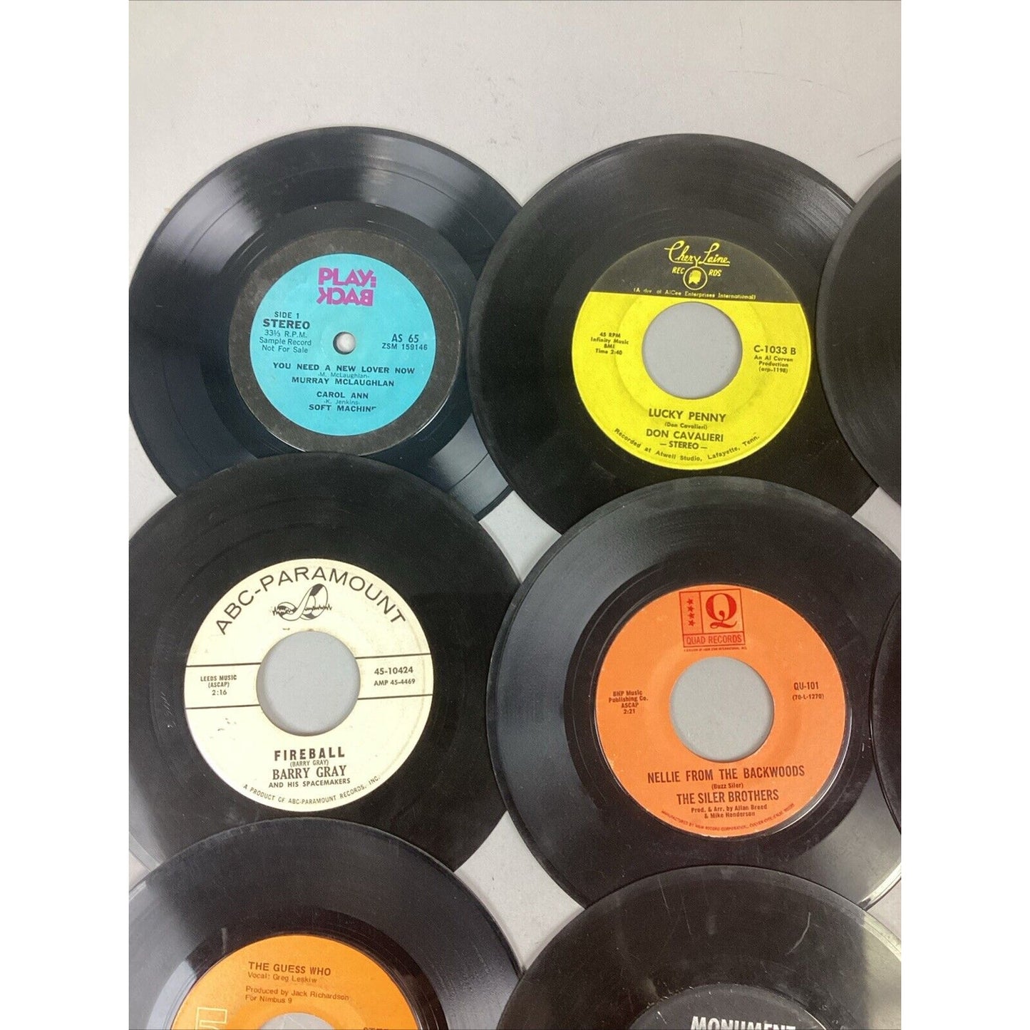 Lot Of 21 Vinyl 45’s Records - Booker T, Don Cavalieri, Siler Brothers, Claude K