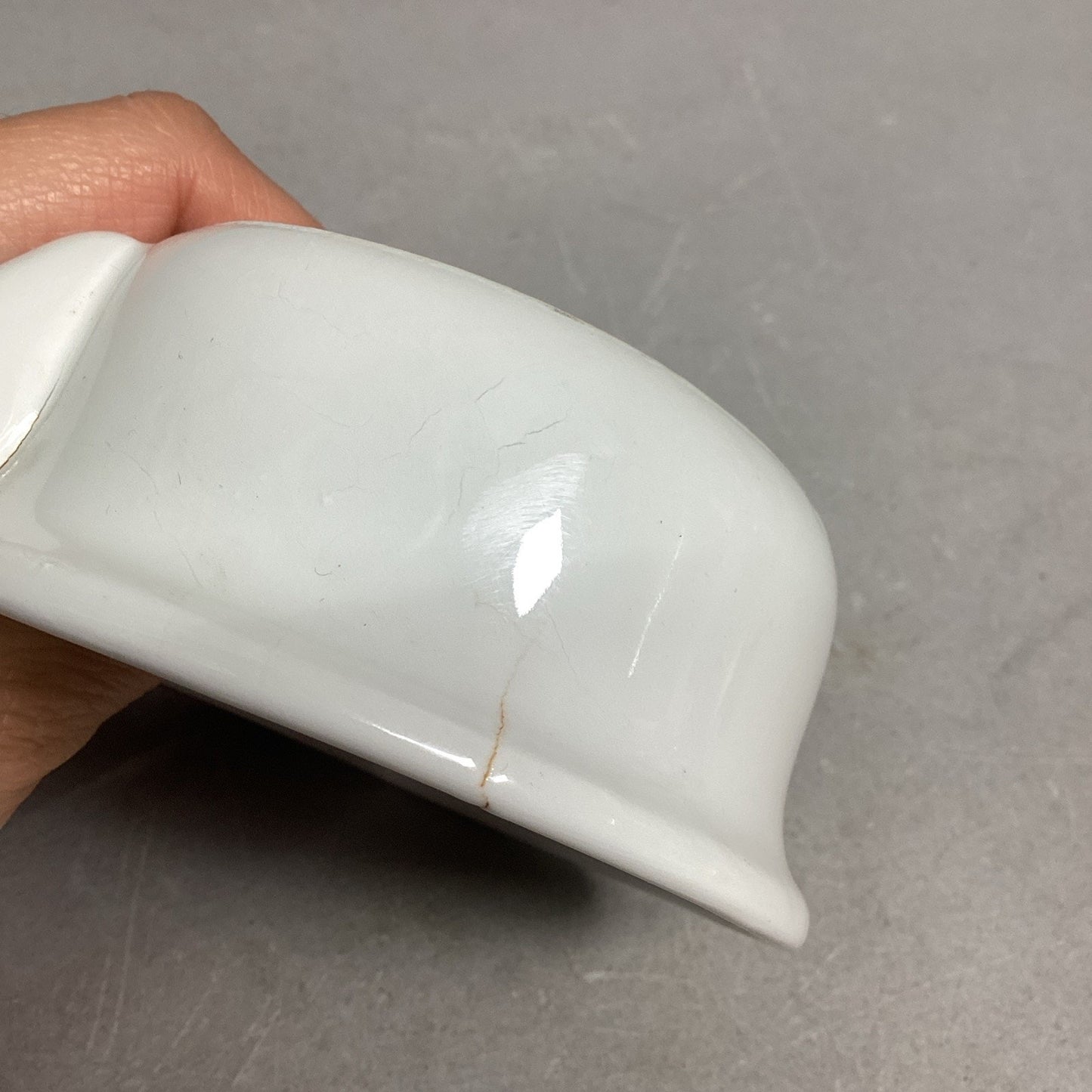 Vintage Pillivuyt Handheld Ceramic Soup Bowl #733 - Made In France