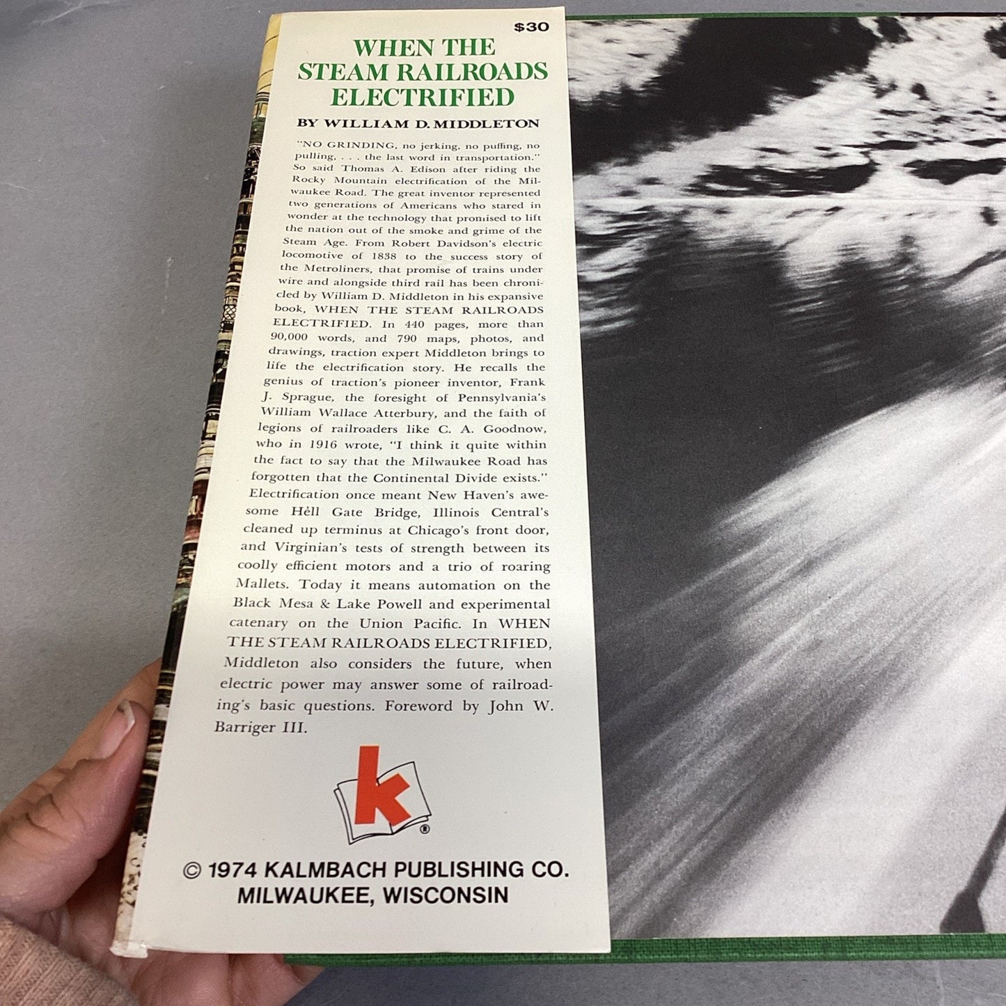 When The Steam Railroads Electrified By William Middleton 1974 1 Ed. Hardcover