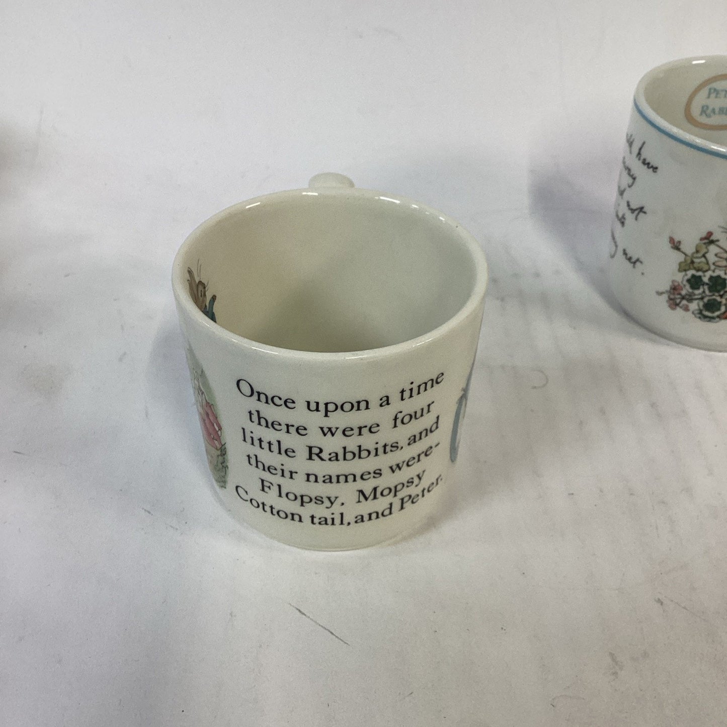 Lot of 2 Wedgwood Peter Rabbit Vintage Mugs