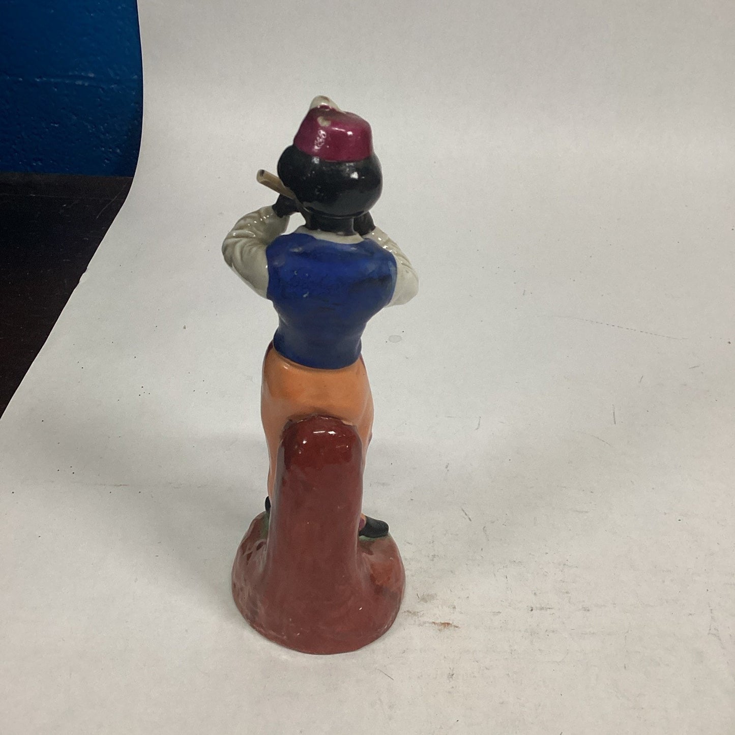 Antique Staffordshire Figurine Of A Man Playing A Flute