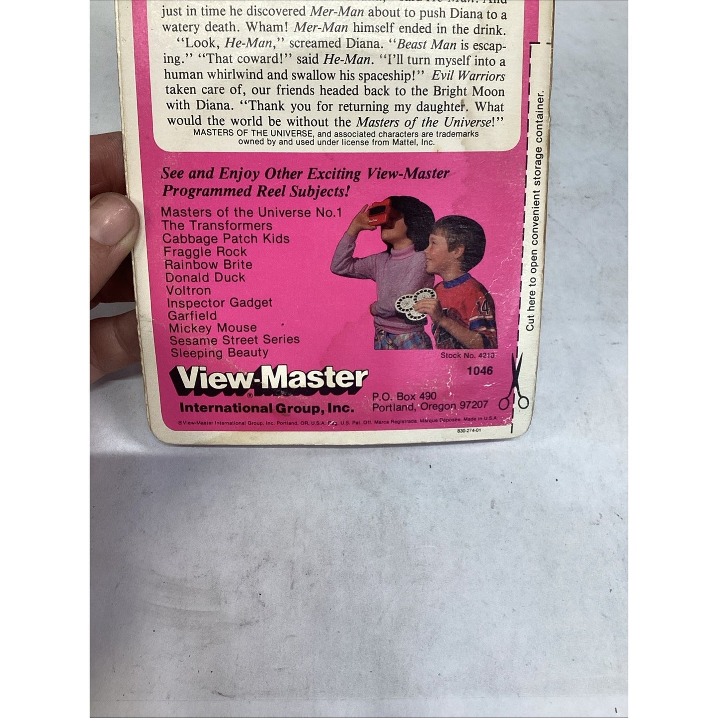 Vintage NOS View-Master Masters of the Universe He-Man 3-D Reels Sealed