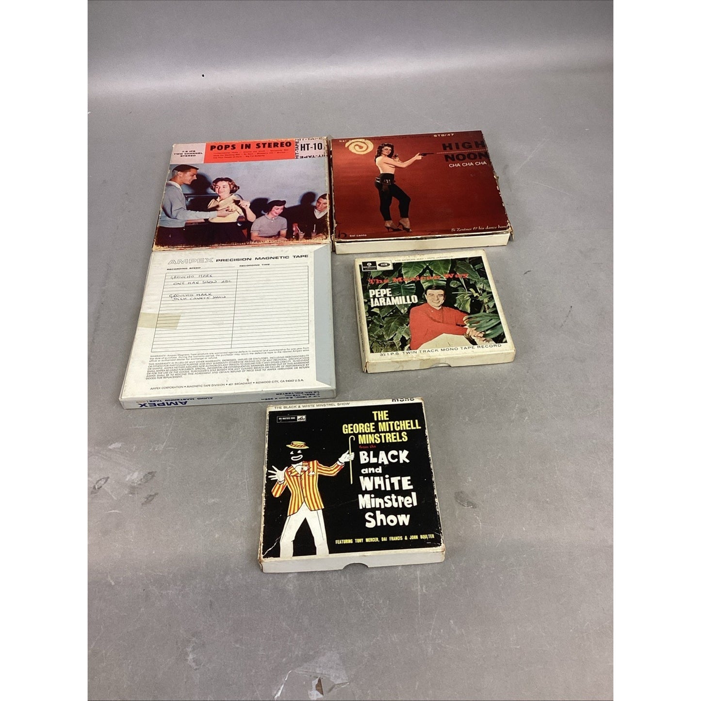Pops In Stereo, High Noon, Groucho Marx, Pepe, George Mitchell Tape Reels